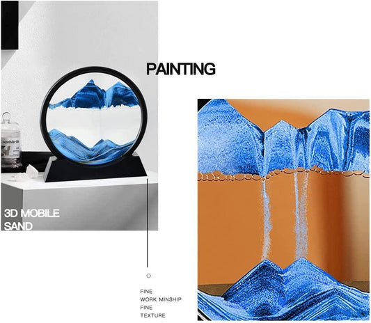 Arseeaura's Dynamic Sandscape Art – Stress-Relief Tabletop Décor